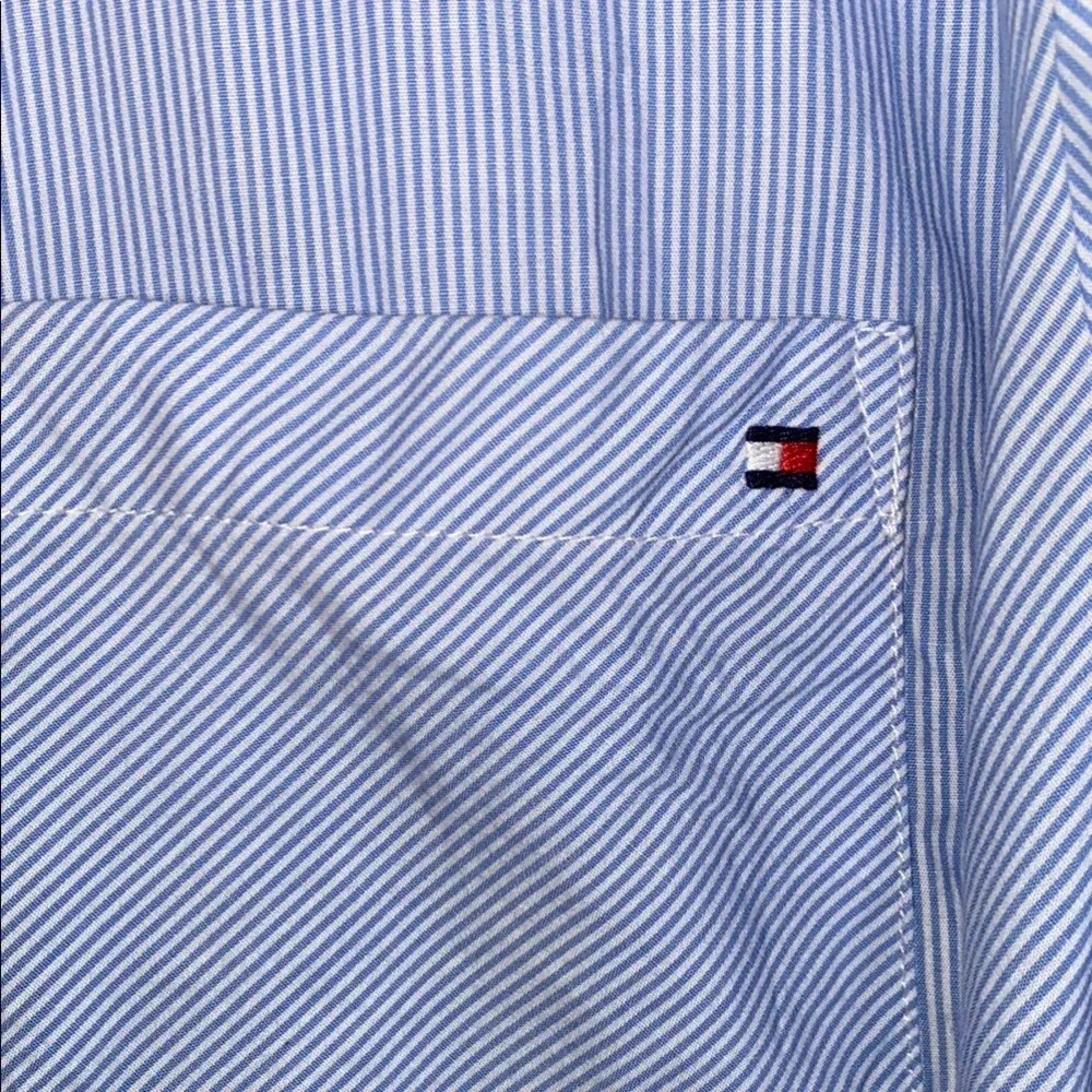 Tommy Hilfiger Shirt Light Blue Button Up Business Casual Size 1X - Picture 5 of 6